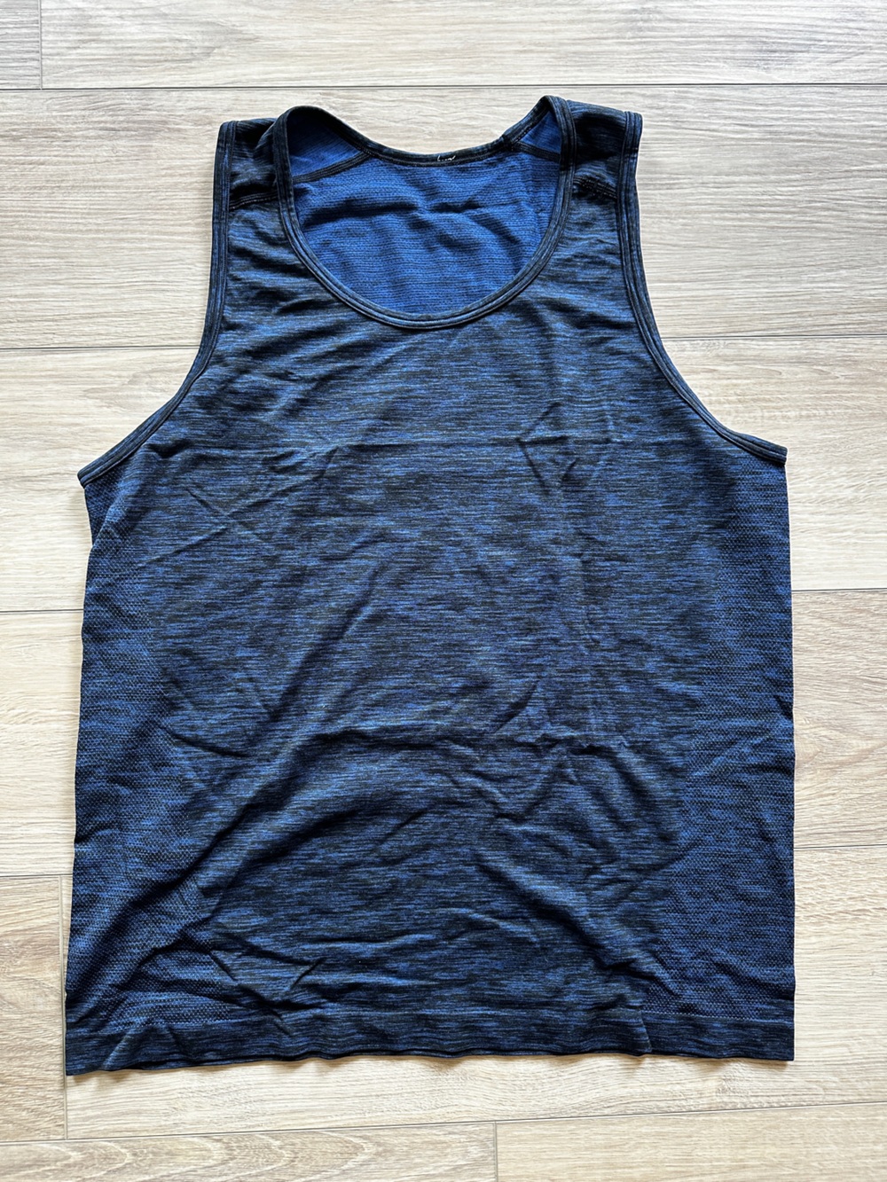 Lululemon Blue-Black Heather Racerback Tank Top
